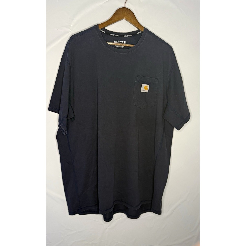 Carhartt Force Men's Relaxed Fit Black Short Sleeve Pocket T-Shirt Size 2XL